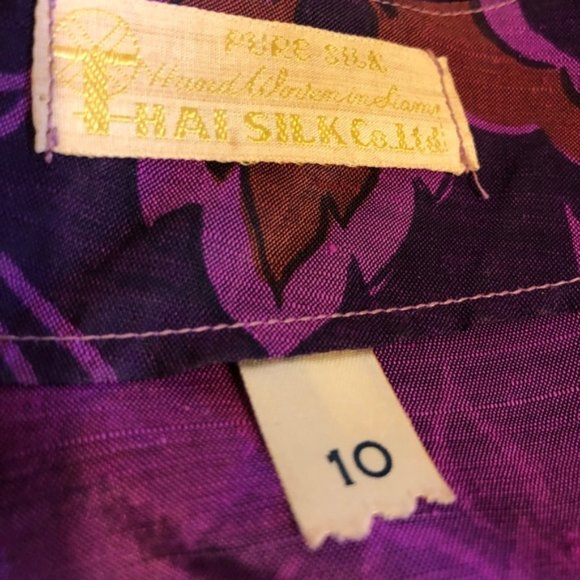 RICH PURPLE SILK SKIRT & JACKET SUIT - Picture 7 of 7